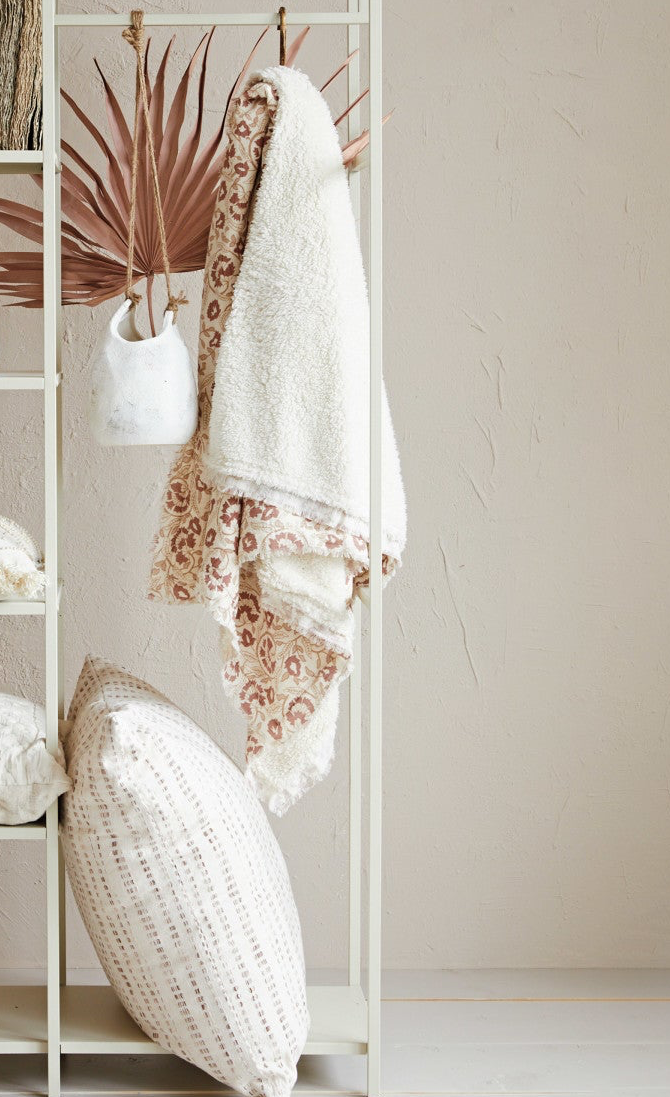 Cotton Sherpa Throw