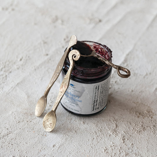 Hand-Forged Metal Spoon, Antique Brass