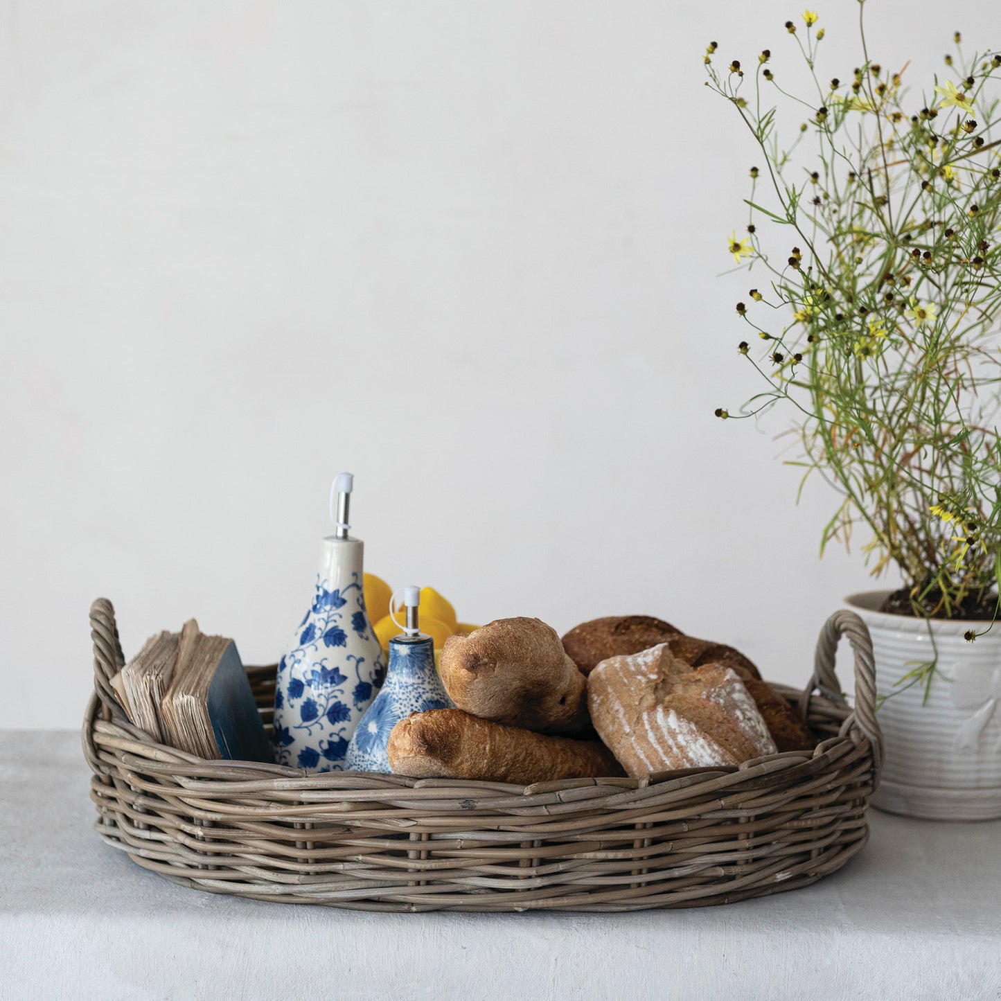 Woven Rattan Tray