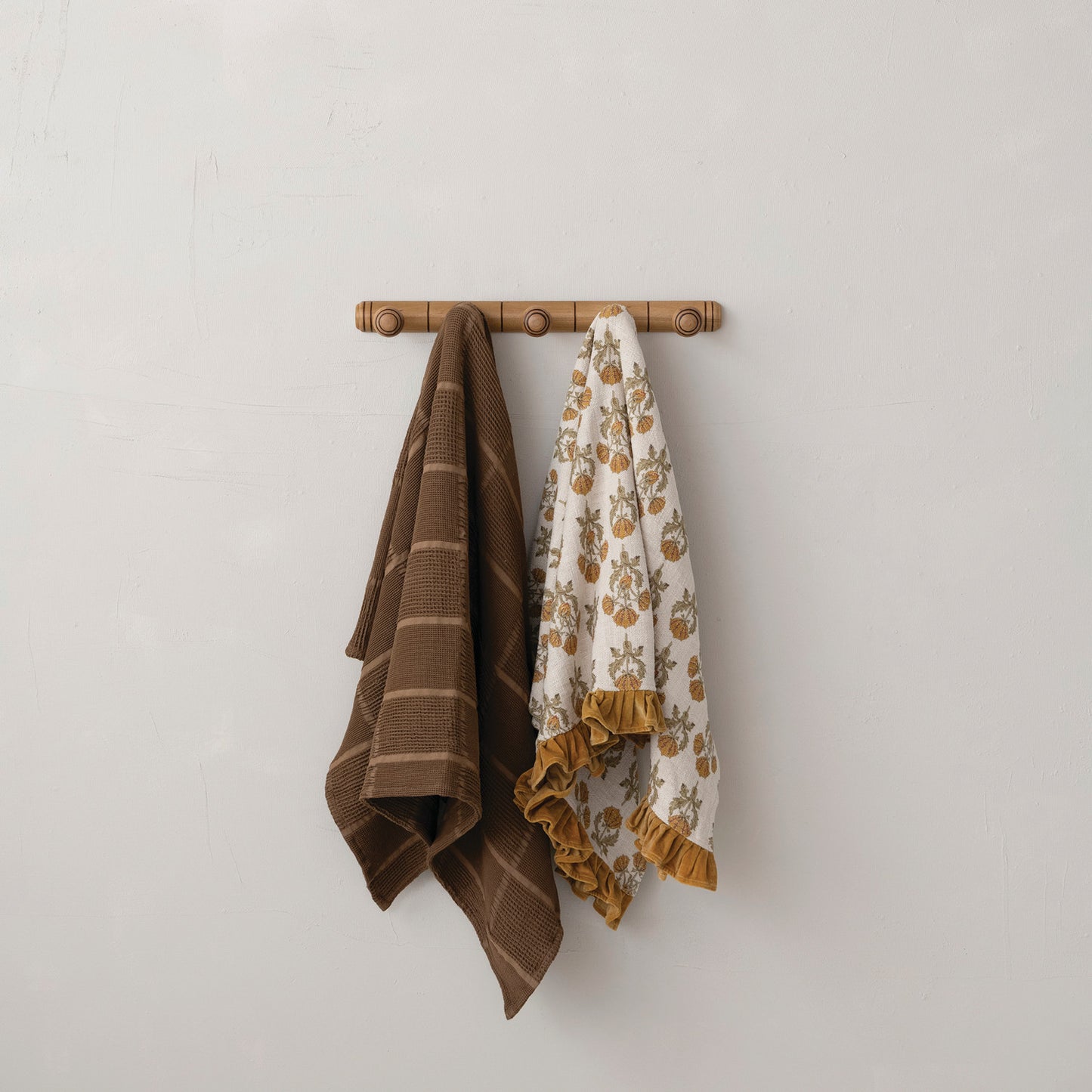 Cotton Waffle Grid Throw