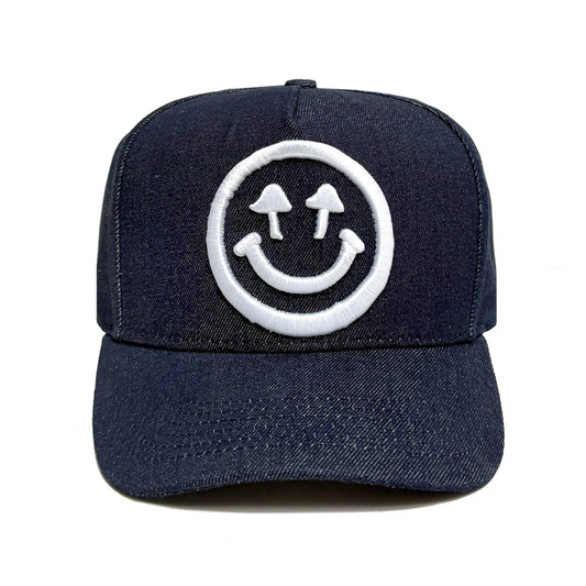 Denim Logo Snapback / Happy Caps