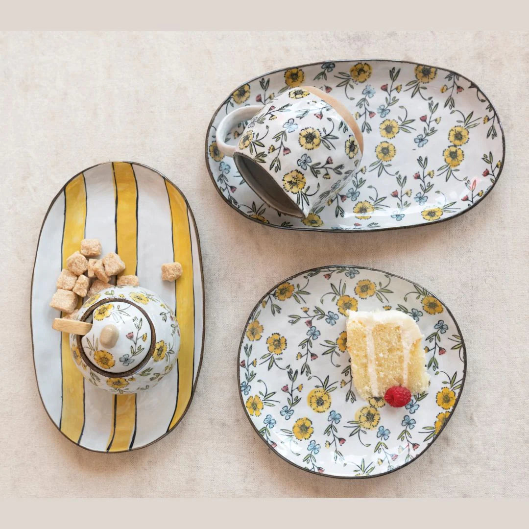 Hand Painted Creamer/Sugar Pot