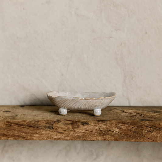 Stoneware Footed Dish