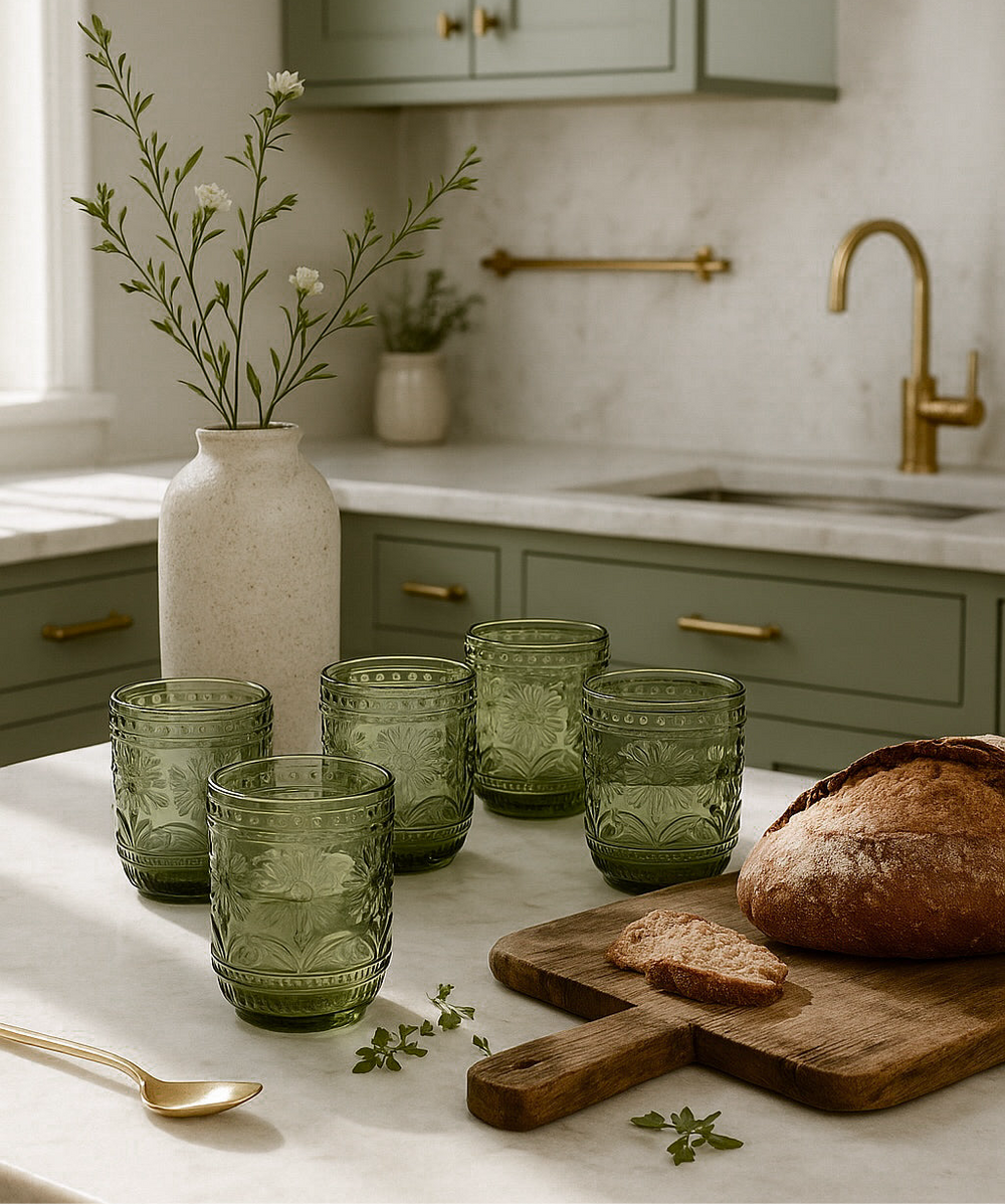 Embossed Drinking Glass