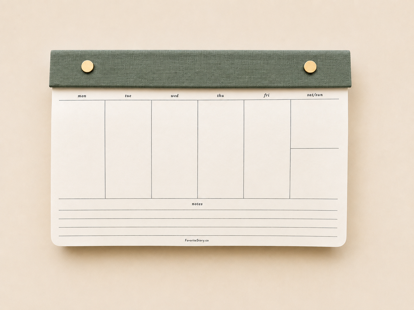 Weekly Planner Notepad