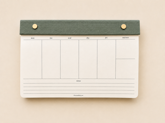 Weekly Planner Notepad