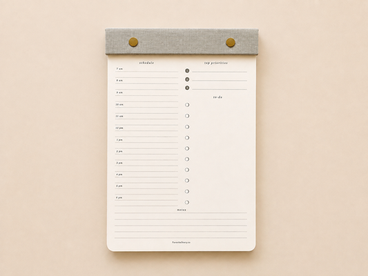 Daily Planner Notepad