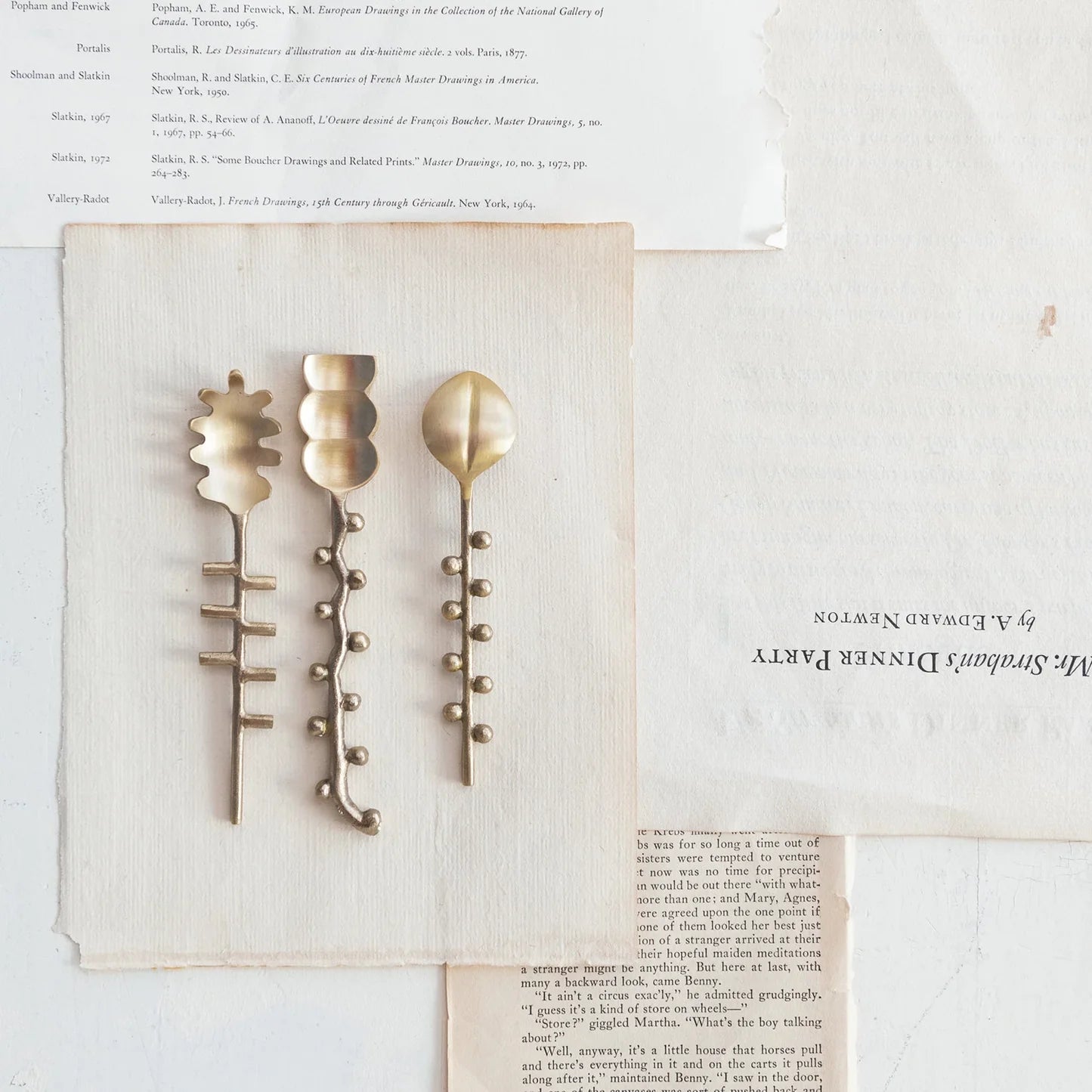 Sculptural Brass Spoon
