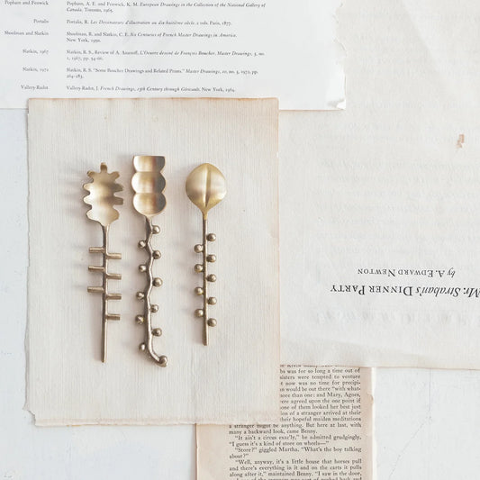 Sculptural Brass Spoon