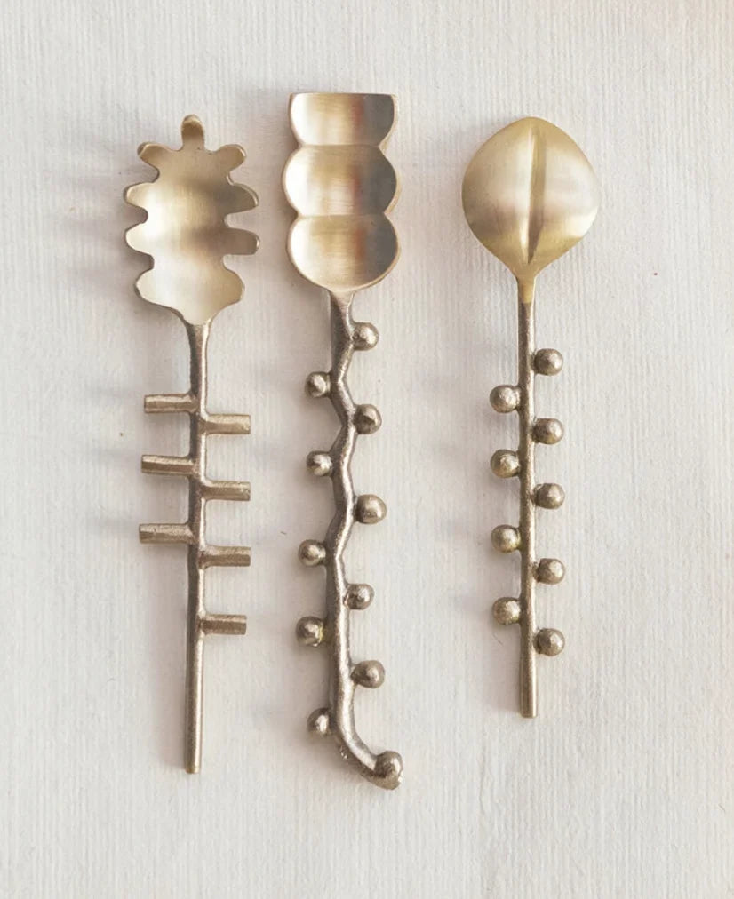 Sculptural Brass Spoon