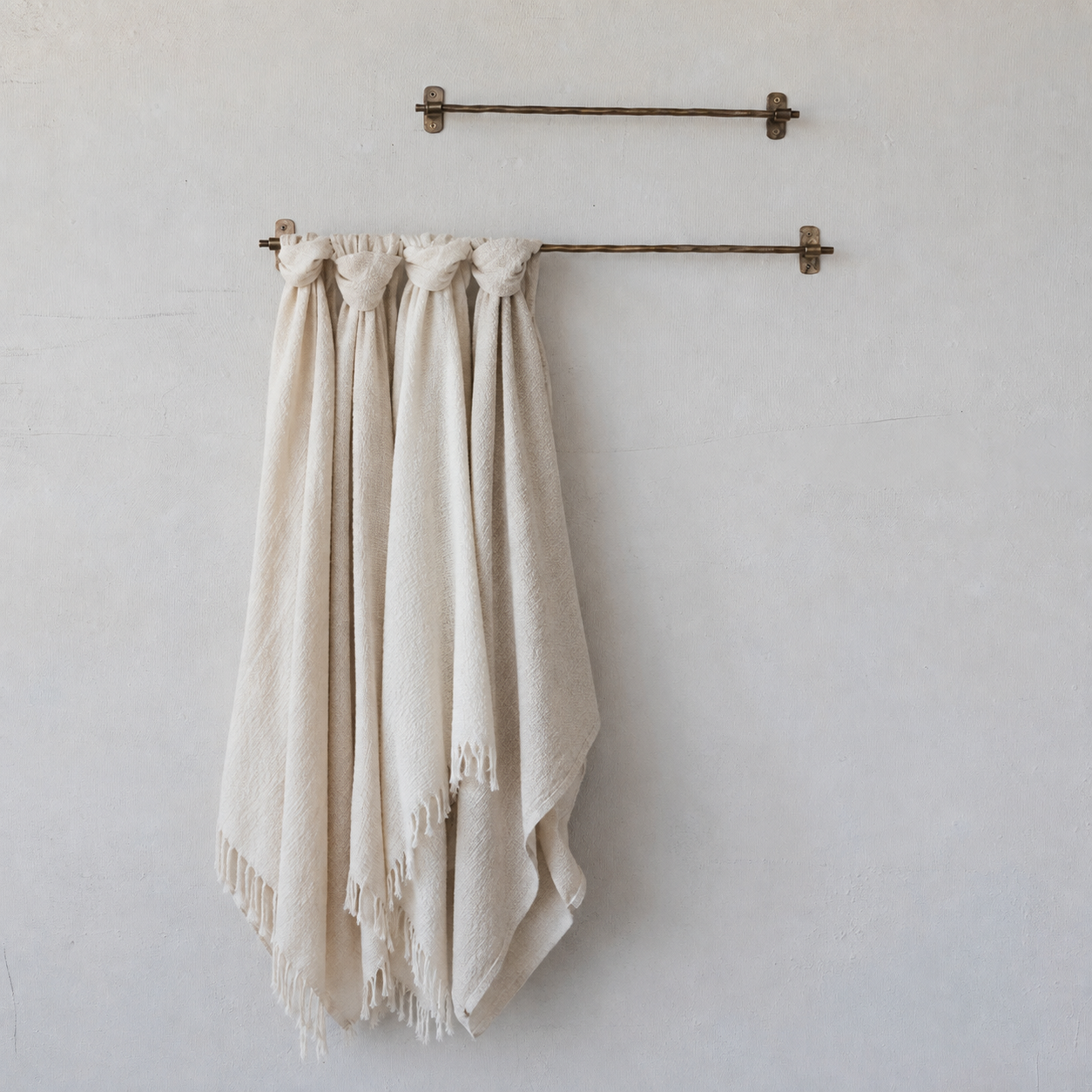 Antique Brass Towel Bar