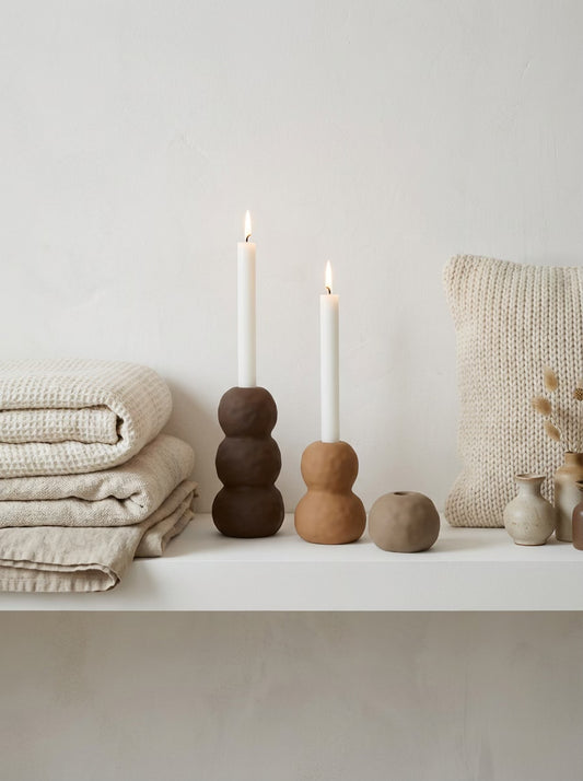 Stoneware Taper Holder