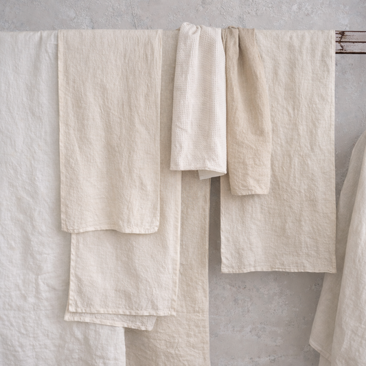 Oversized Stonewashed Linen Tea Towel