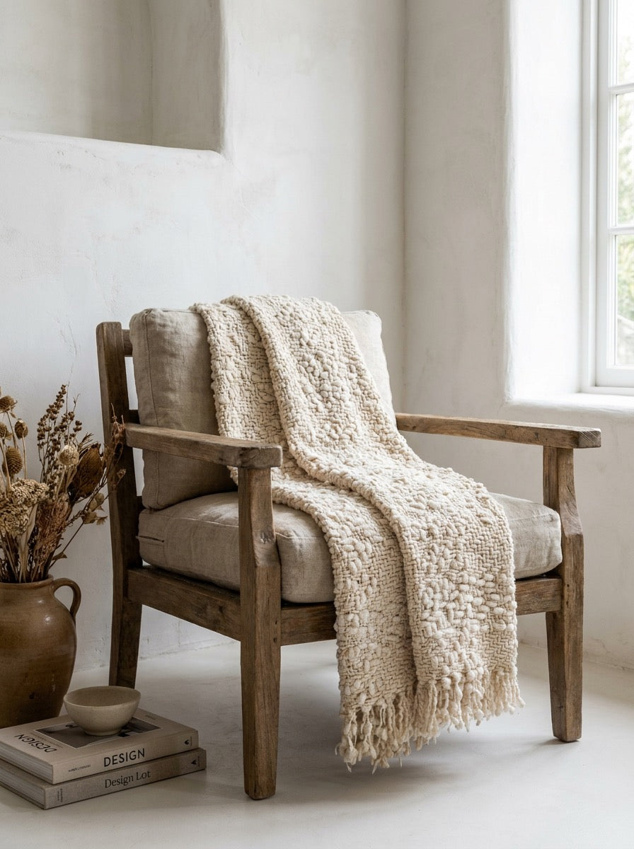 Cable Knit Throw