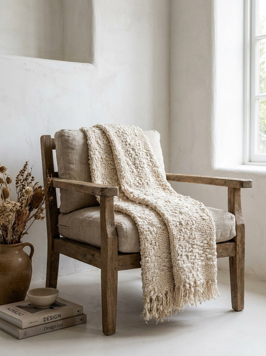 Cable Knit Throw