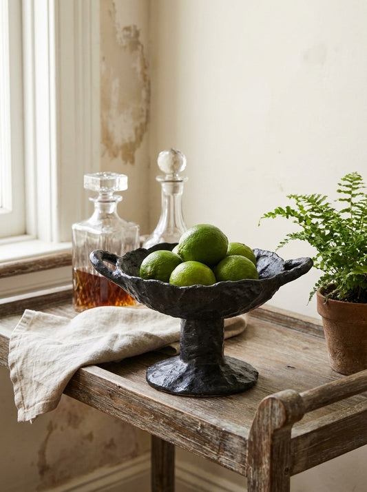 Stoneware Pedestal Dish