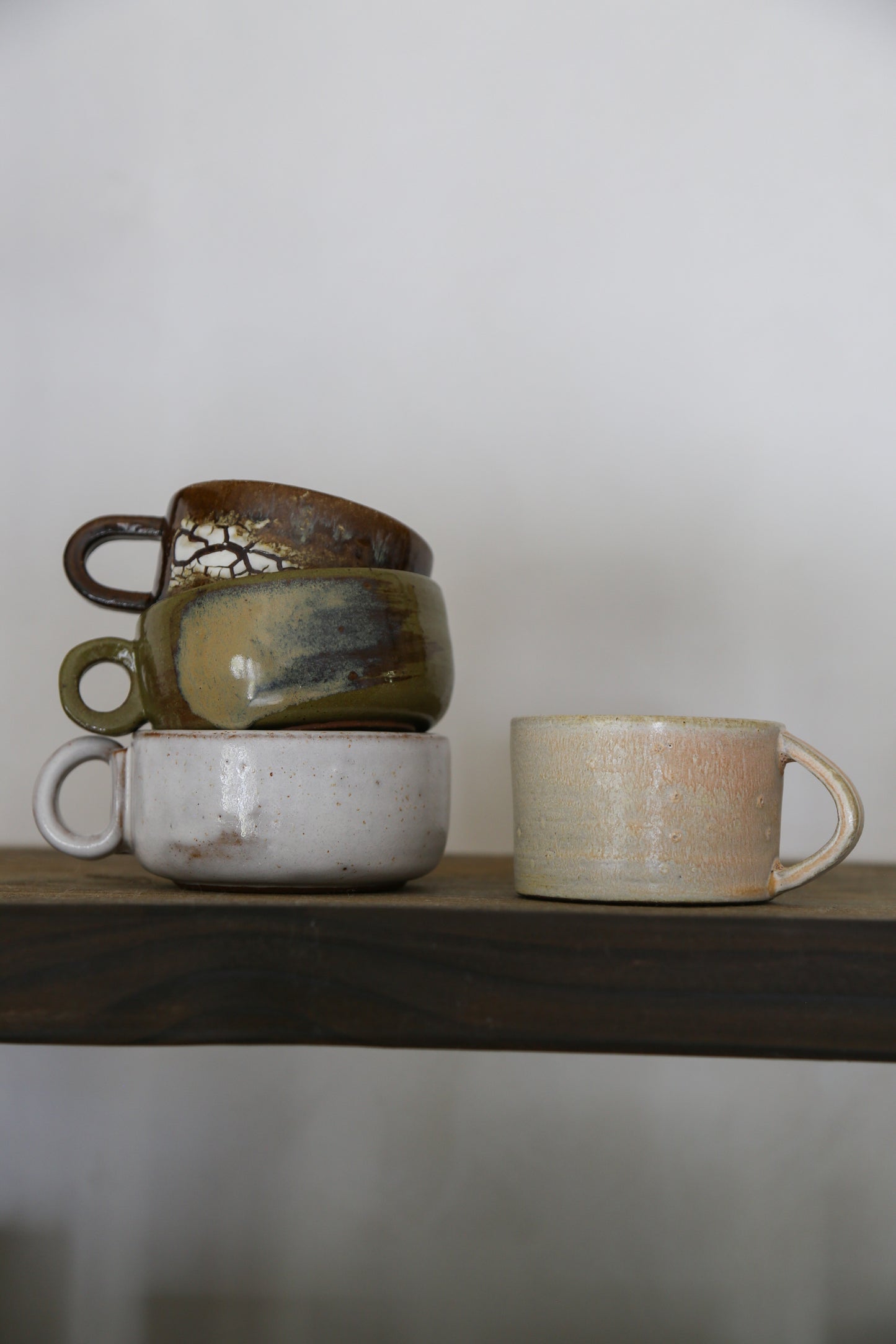 Seafoam ceramic mug / dirty dishes