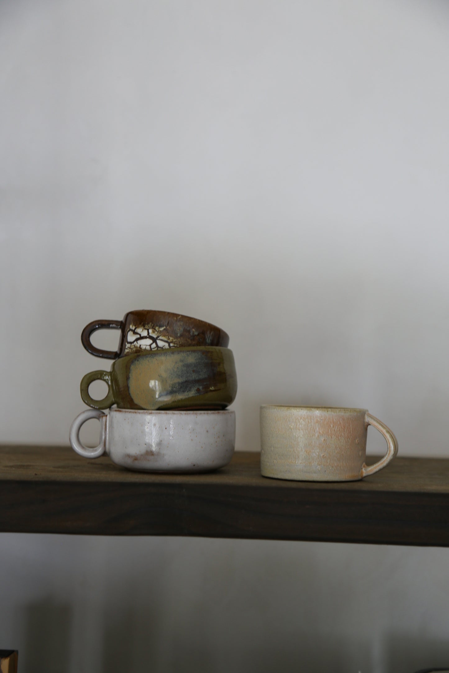 Seafoam ceramic mug / dirty dishes
