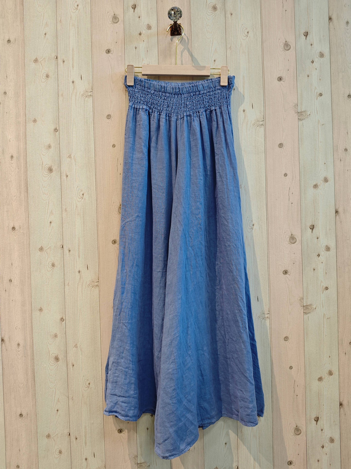 REF 30201 WIDE LEG LINEN PANTS 100%