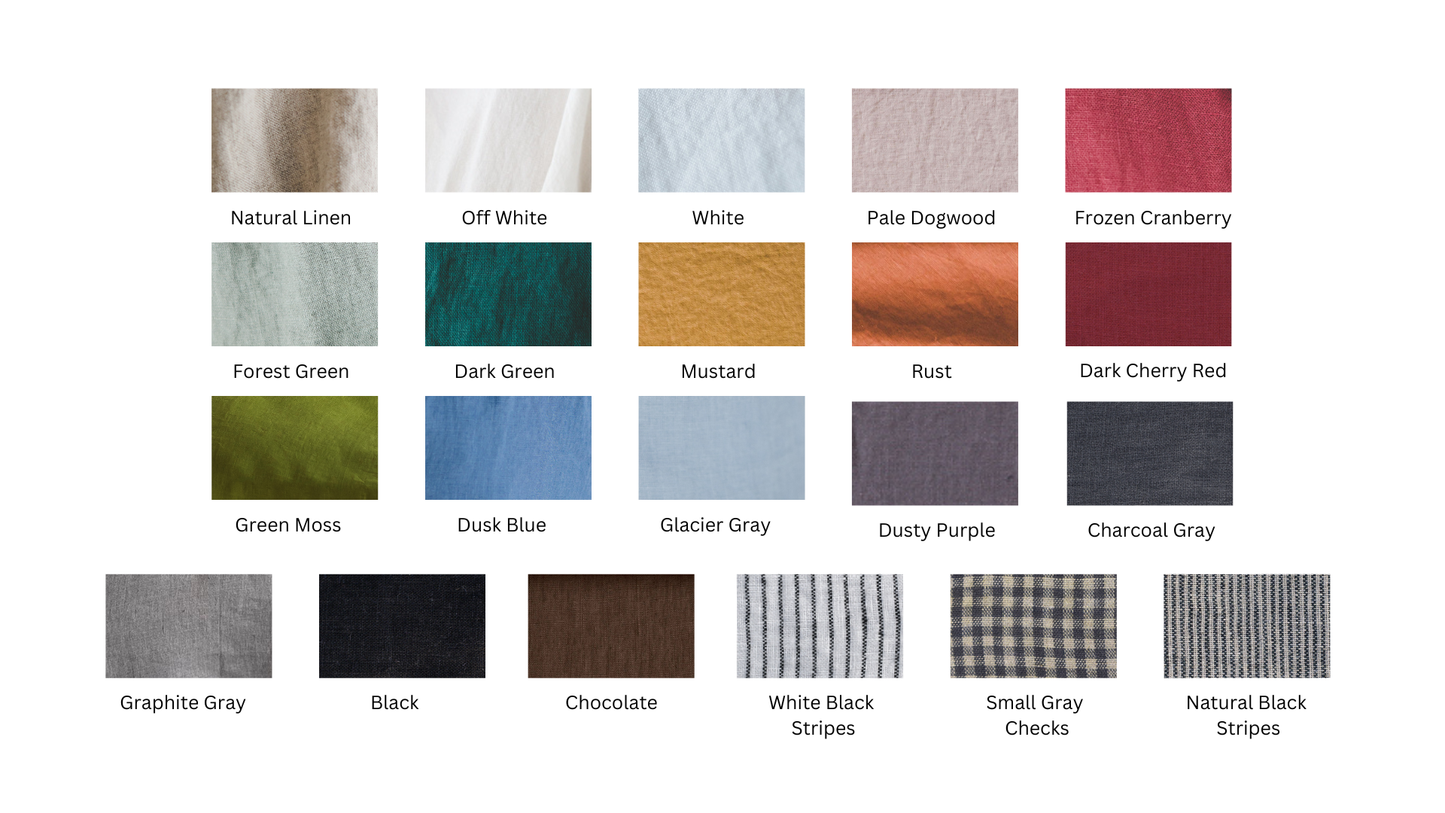 Linen Cushion Cover with Ties