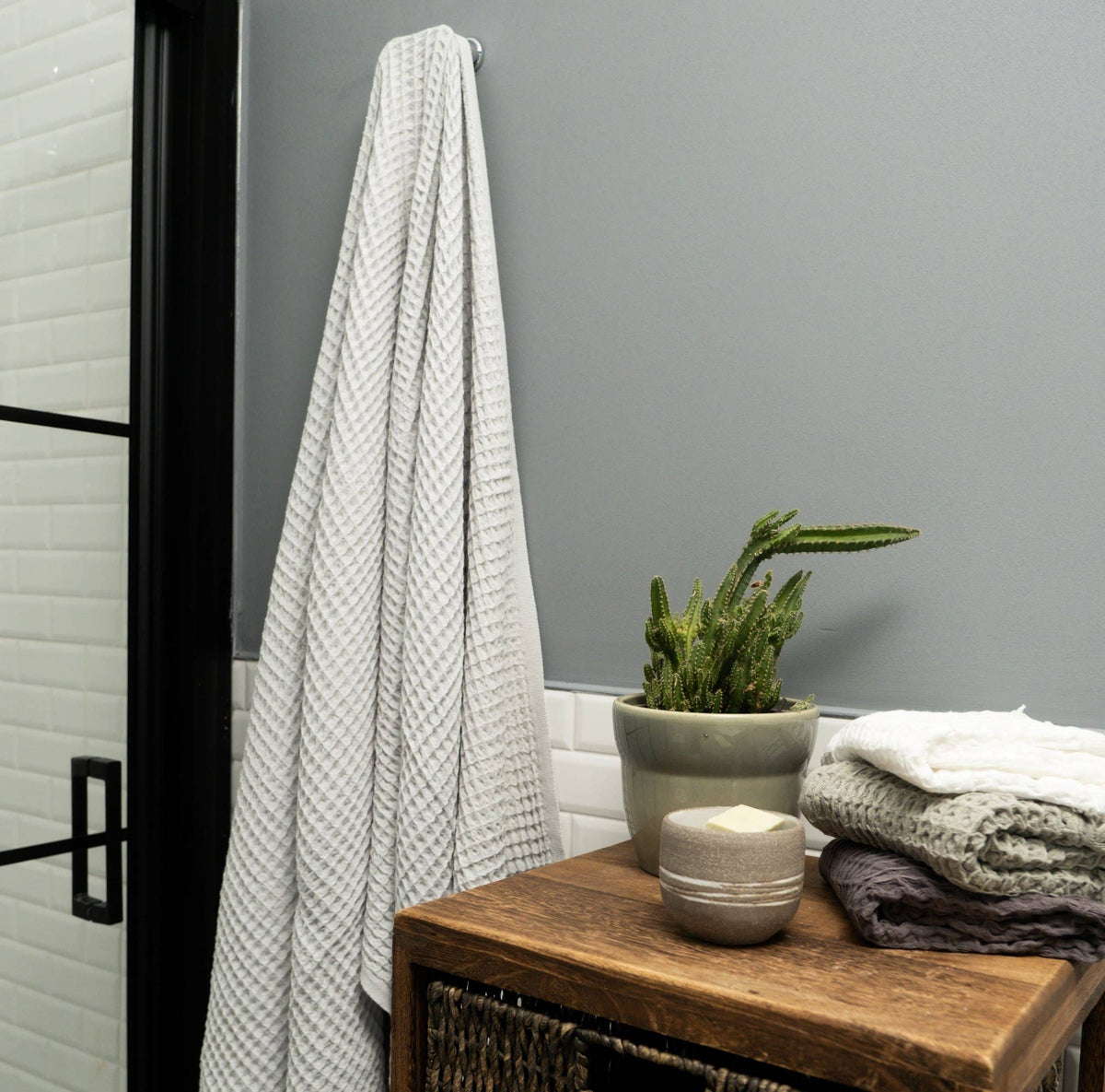 Allori Waffle Bath Towel