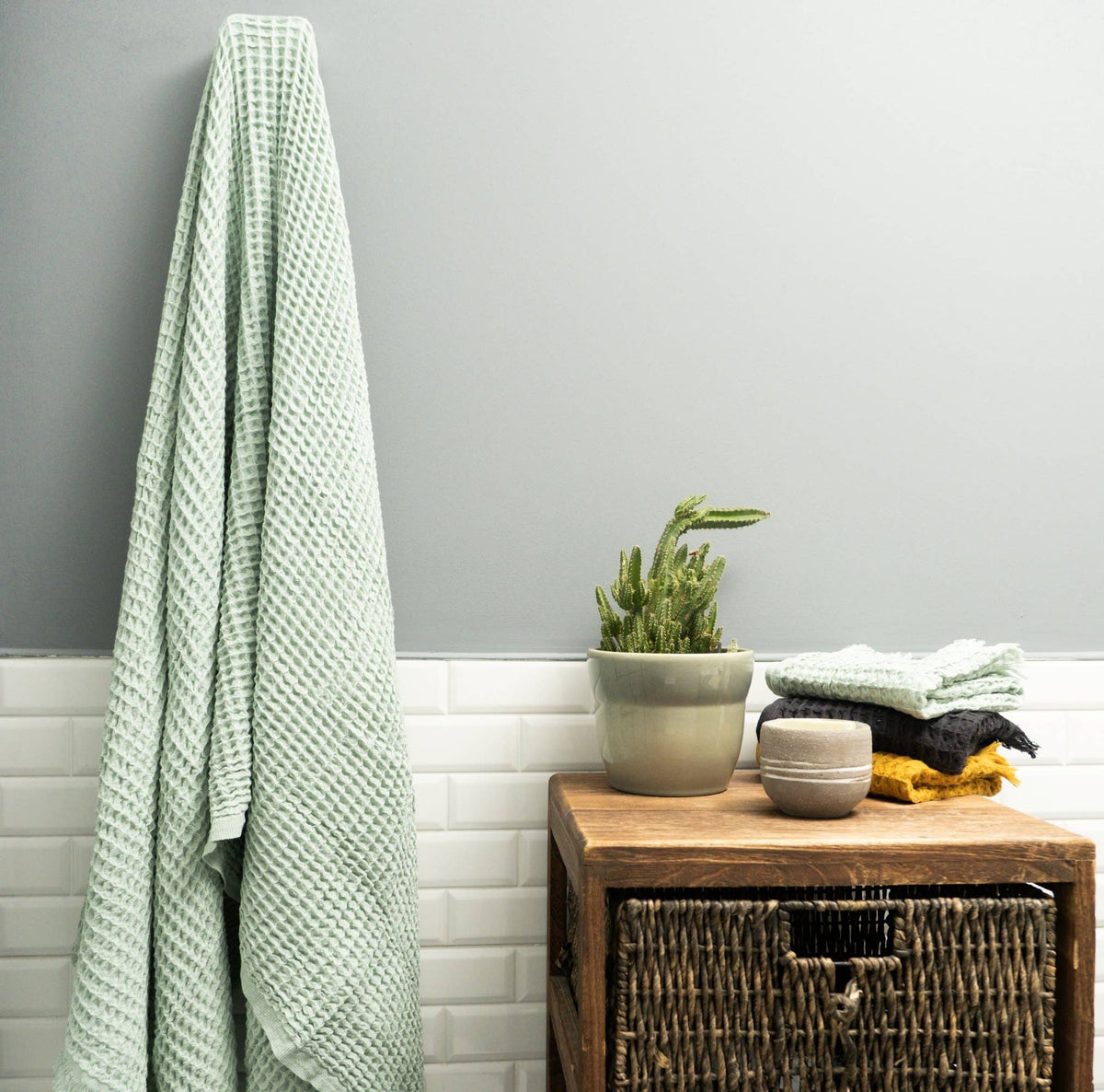 Allori Waffle Bath Towel