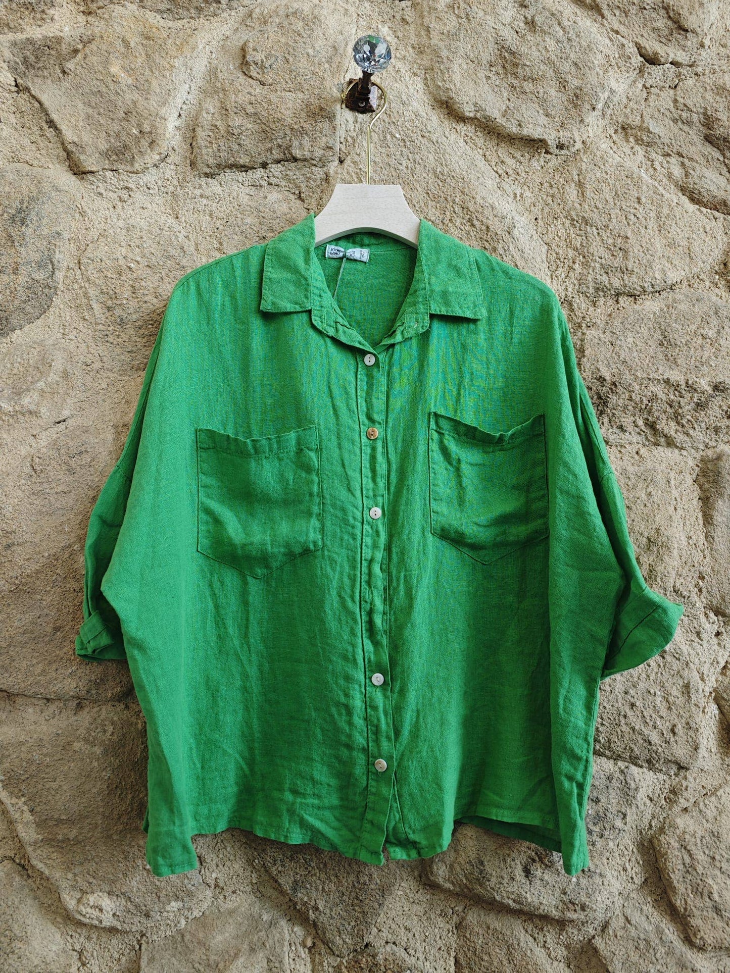 REF 8103 TWO-POCKET T-SHIRT 100% LINEN