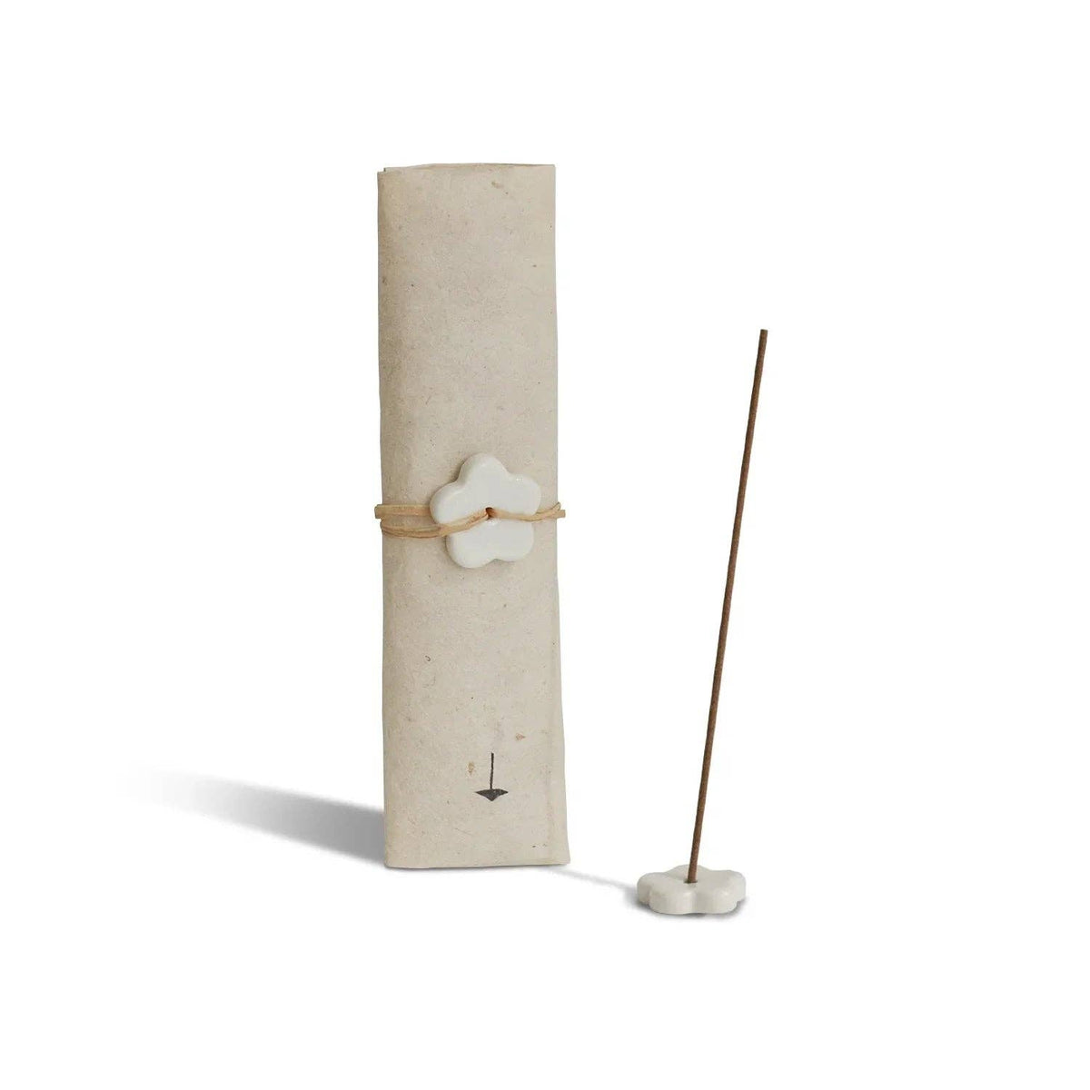 Cedarwood Incense Ritual Set – 30 Sticks with Ceramic Holder