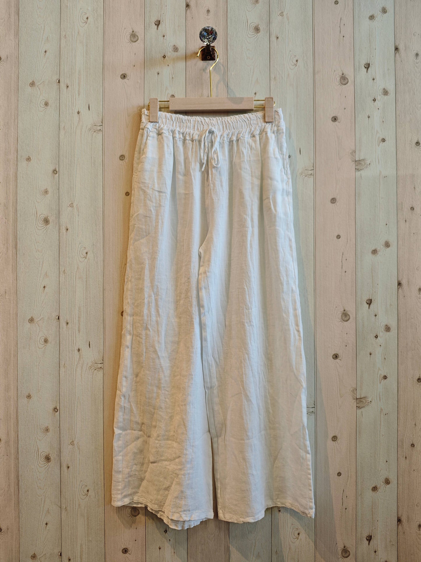 REF 15837 STRAIGHT LEG PANTS 100% LINEN