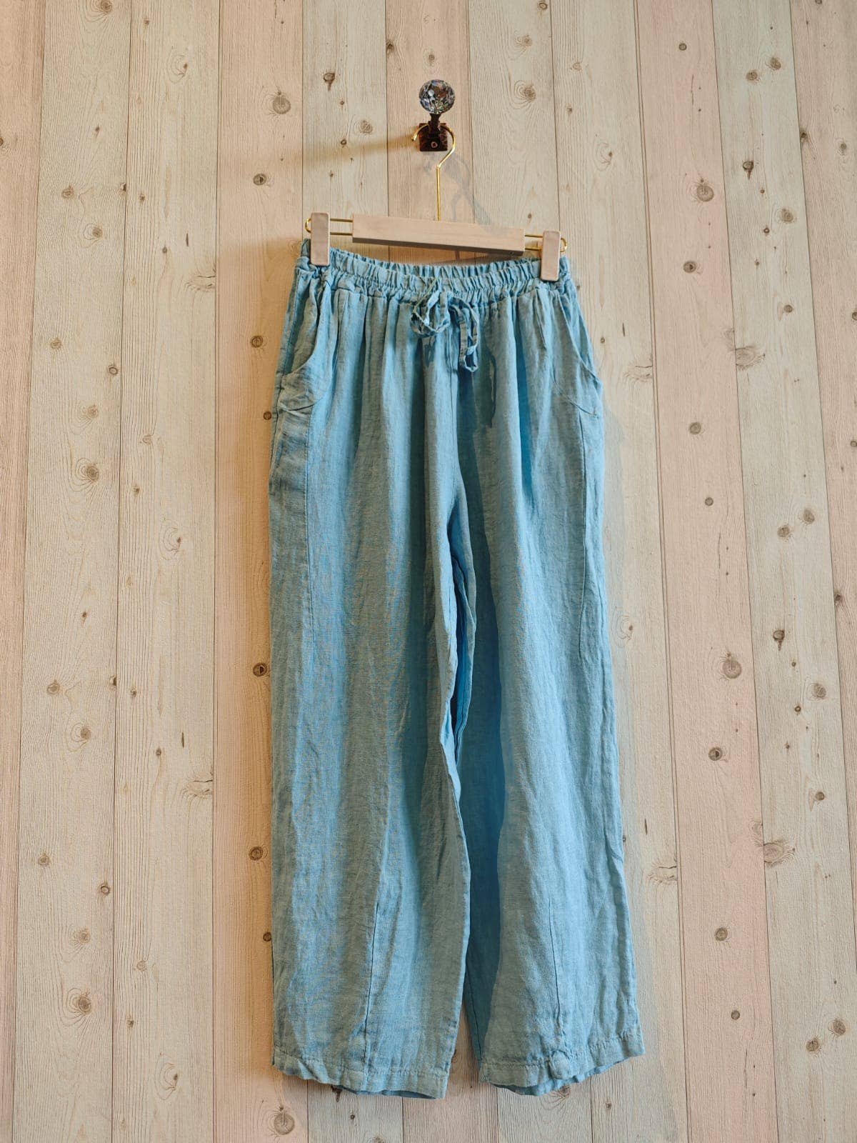 REF 6522 100% LINEN TROUSERS