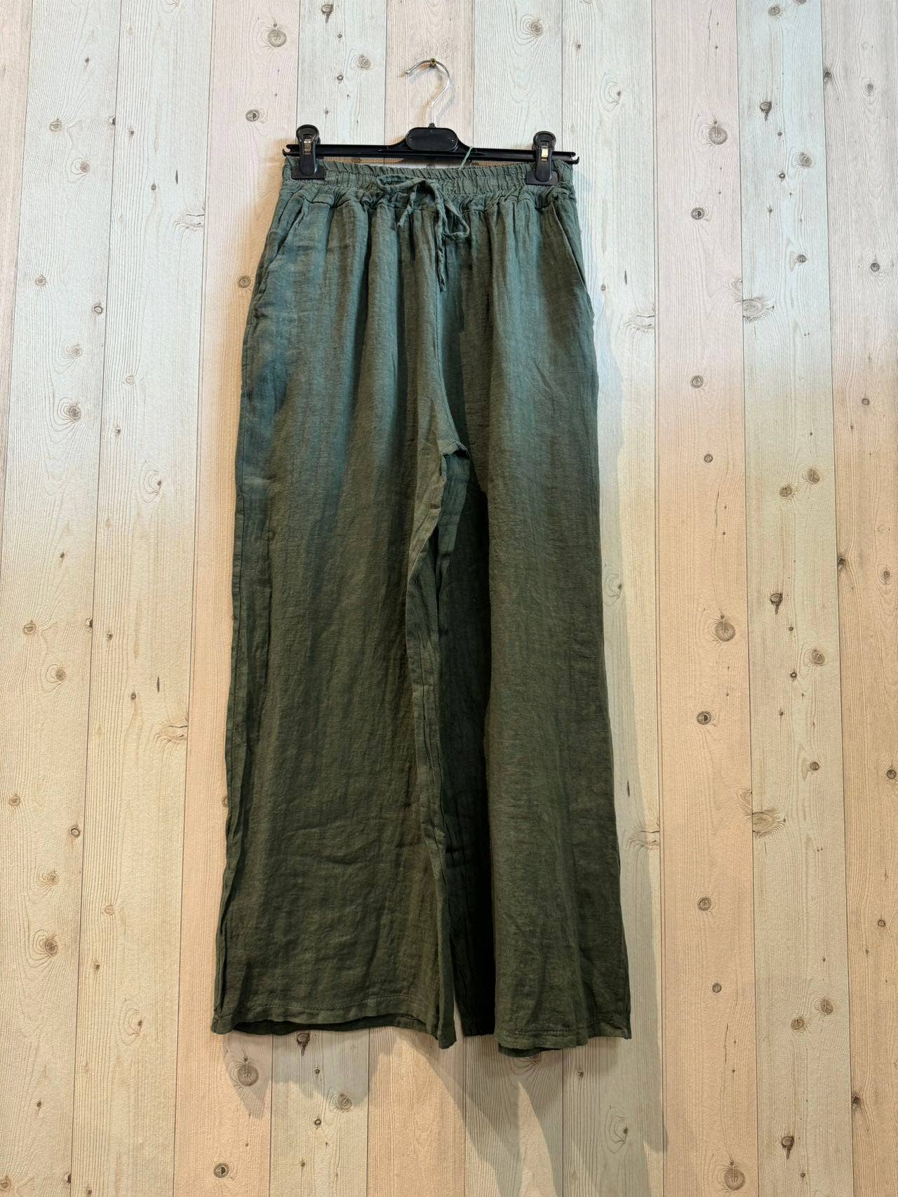 REF 15837 STRAIGHT LEG PANTS 100% LINEN