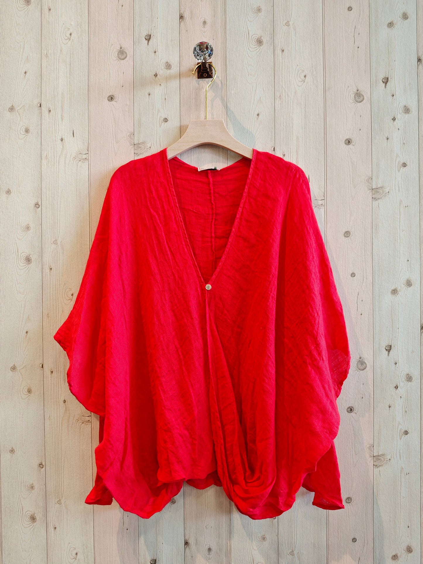 REF 86068 OVERSIZED 100% LINEN BLOUSE