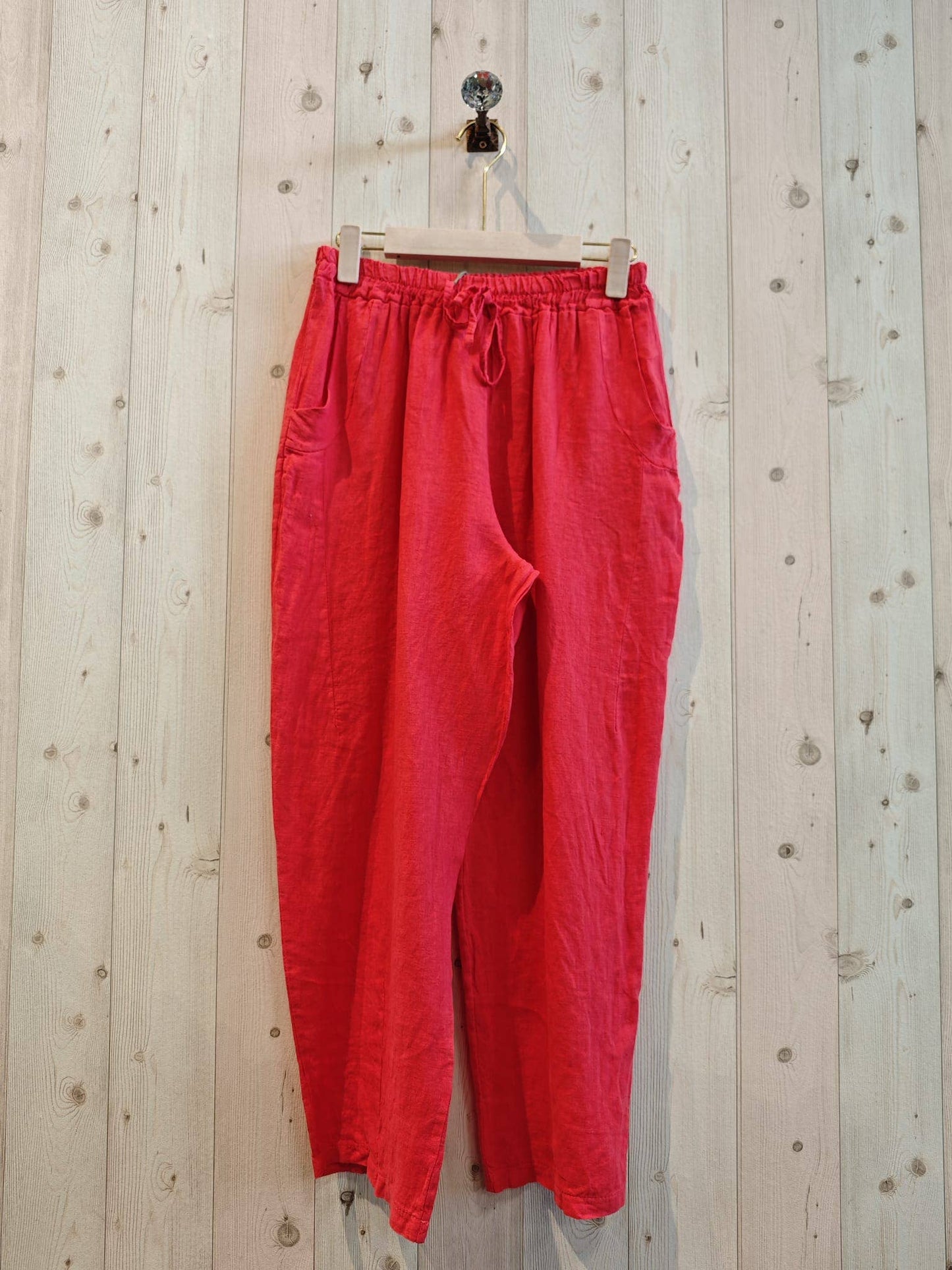 REF 6522 100% LINEN TROUSERS
