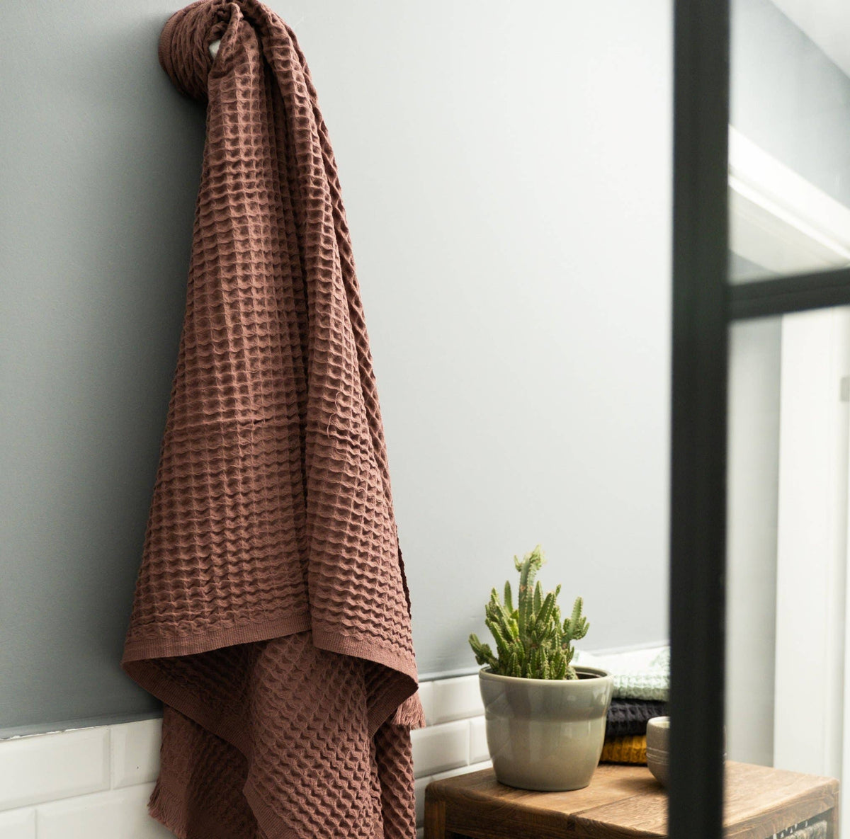 Allori Waffle Bath Towel