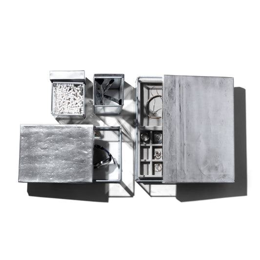 Glass Box / Recycled Steel Lid