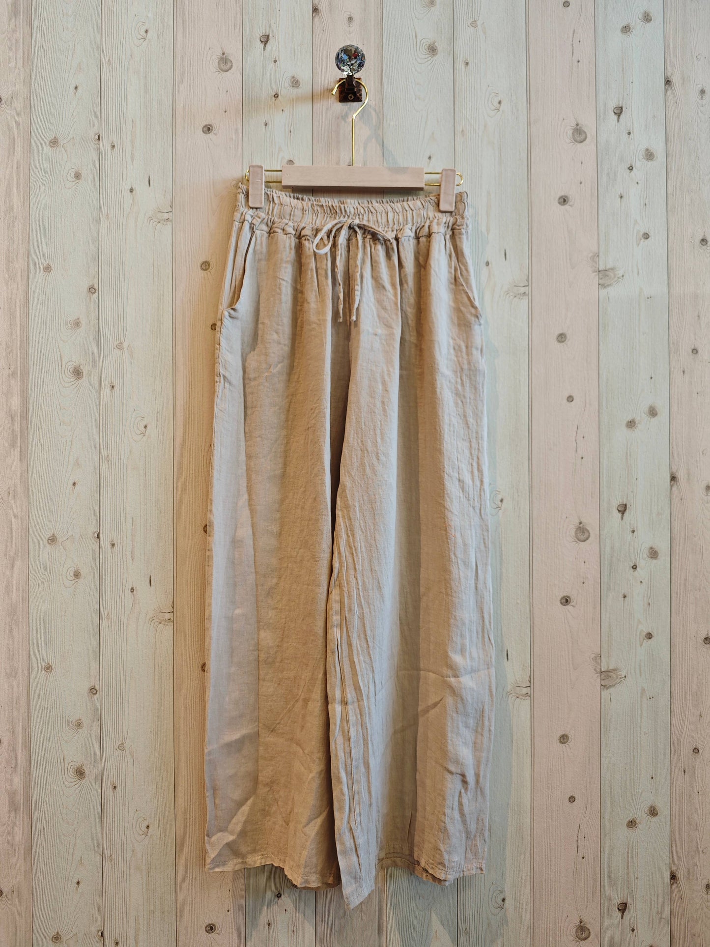 REF 15837 STRAIGHT LEG PANTS 100% LINEN