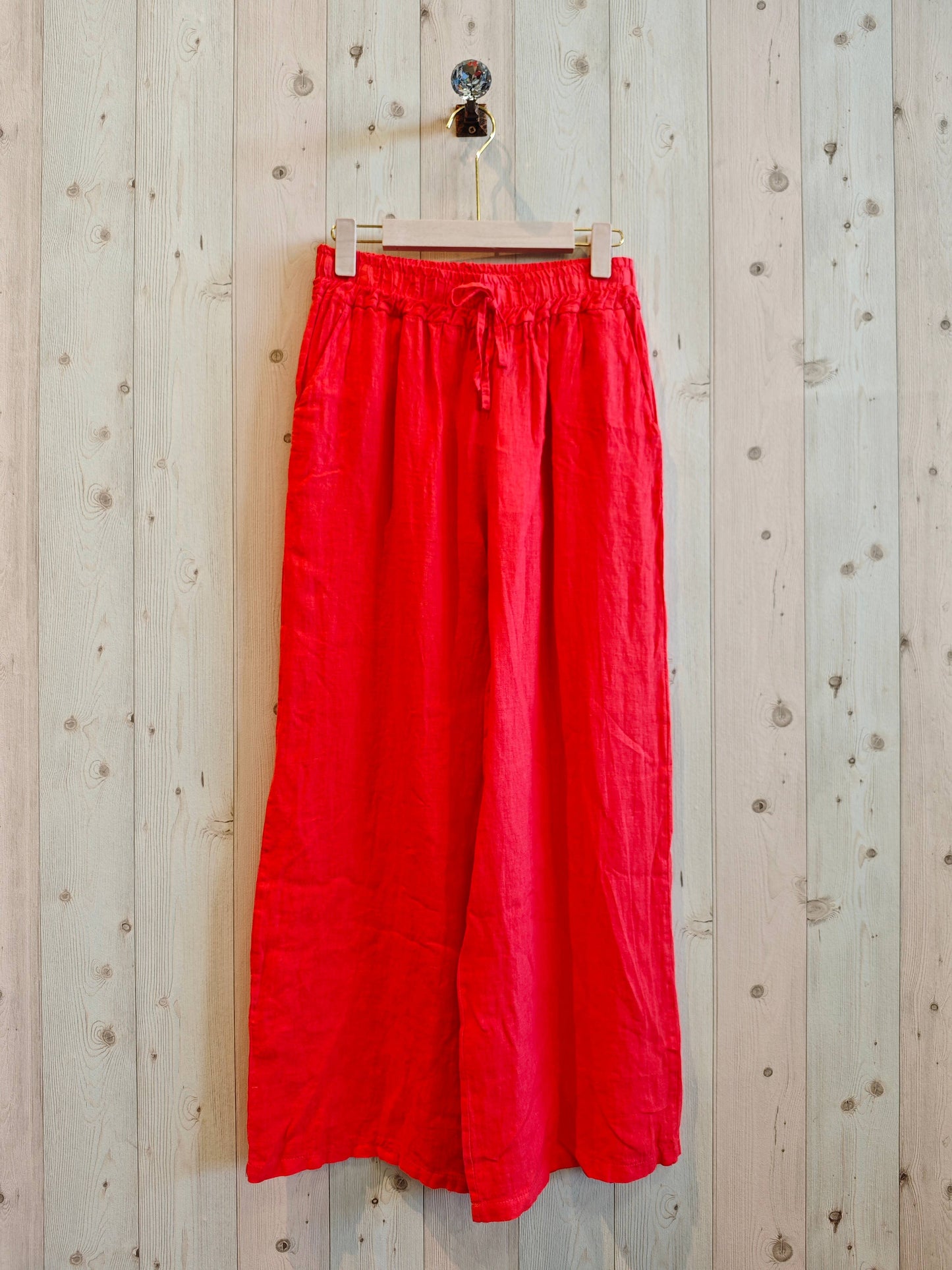 REF 15837 STRAIGHT LEG PANTS 100% LINEN