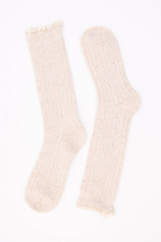 Ribbed Cotton Crew