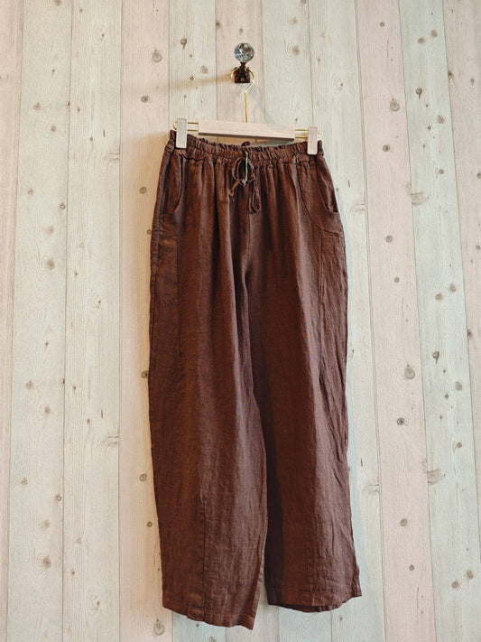 REF 6522 100% LINEN TROUSERS