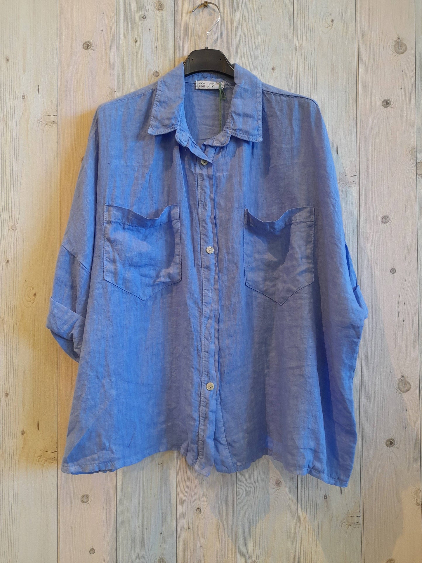 REF 8103 TWO-POCKET T-SHIRT 100% LINEN