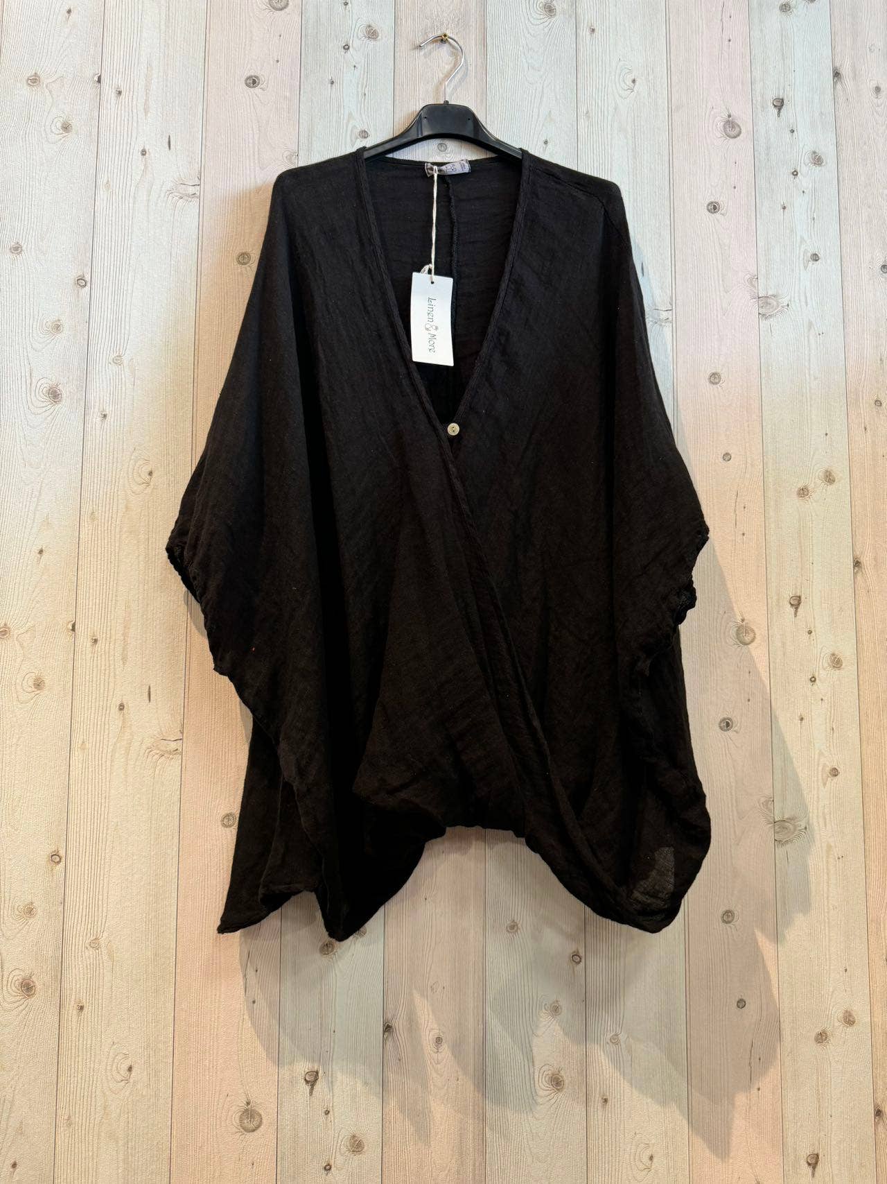 REF 86068 OVERSIZED 100% LINEN BLOUSE