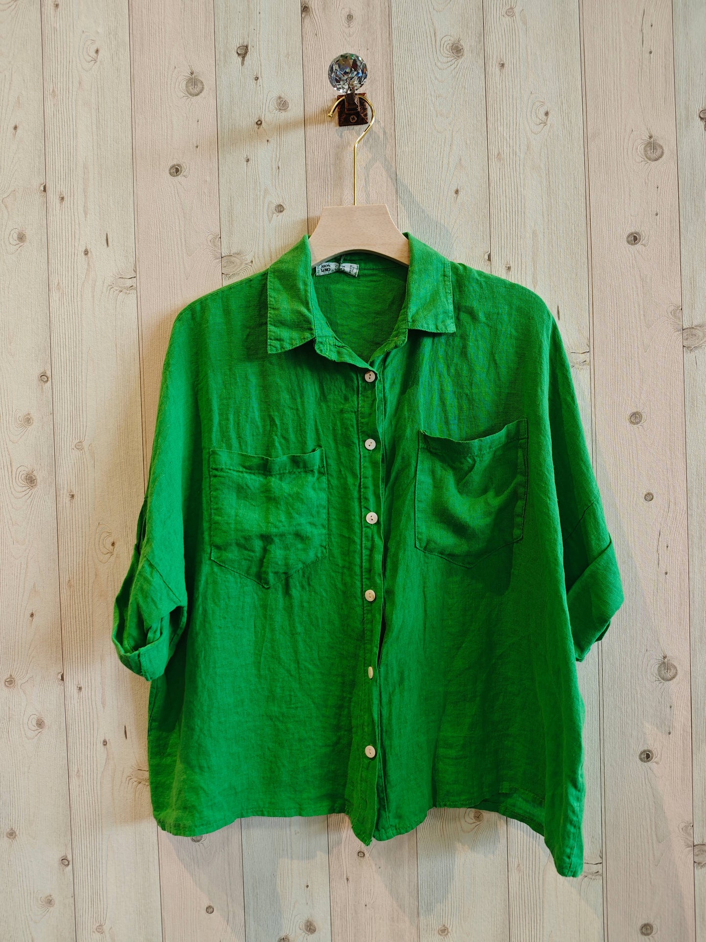 REF 8103 TWO-POCKET T-SHIRT 100% LINEN