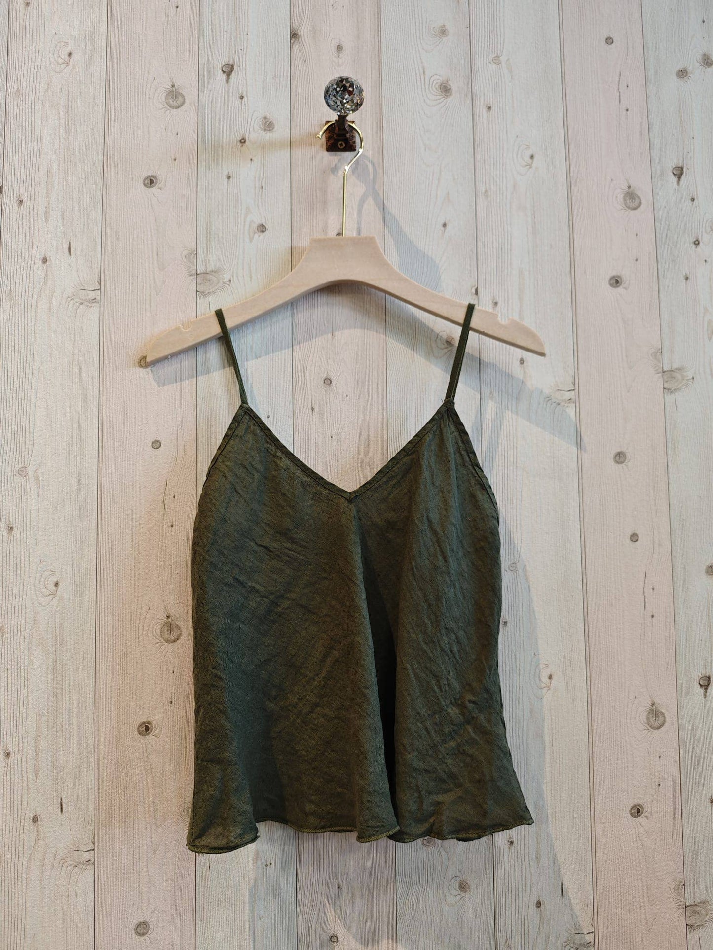 REF 22943 100% LINEN TANK TOP