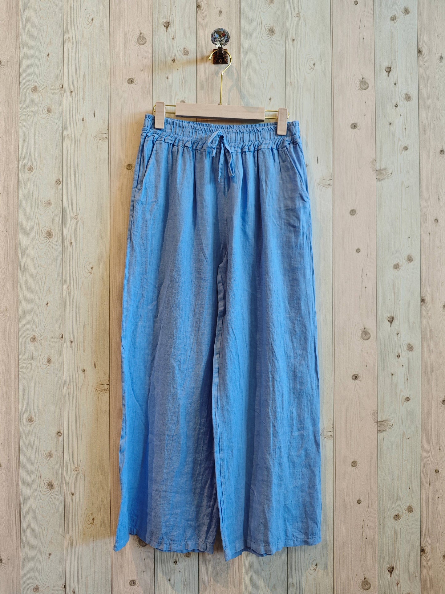 REF 15837 STRAIGHT LEG PANTS 100% LINEN